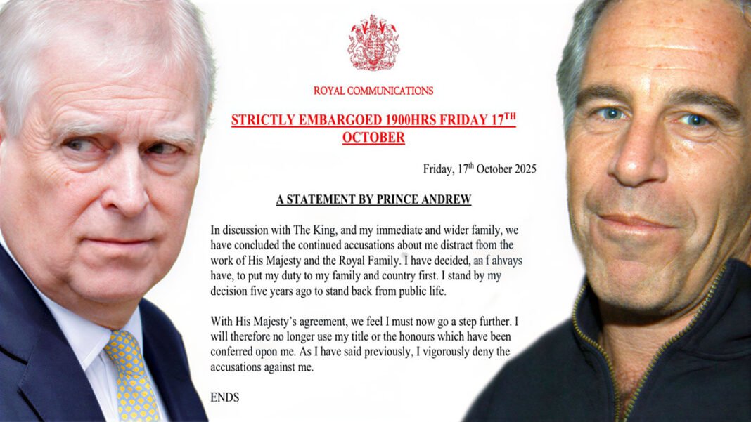 Prince Andrew Gives Up Royal Titles: A Public Relations Stunt Prince Andrew, Jeffrey Epstein