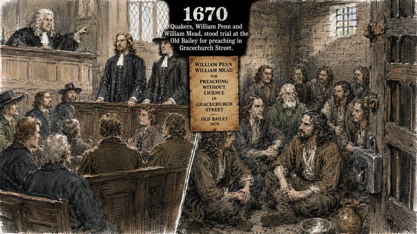 William Penn and william mead jailed