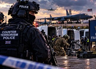RAF Fairford Arrests: 5 Held Under Terrorism Laws Five Held Under Terror Laws Near RAF Fairford