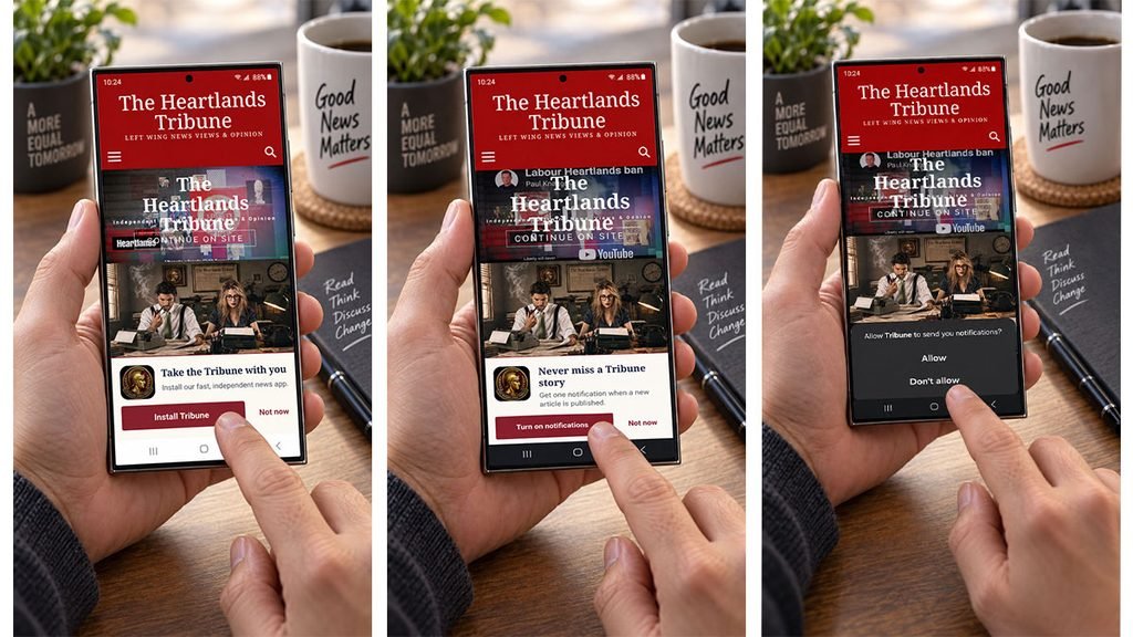 Beat the Algorithm: Install The Heartlands Tribune on Android