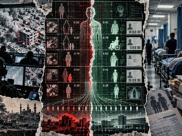 AI in Gaza: The Machine Hasn’t Gone Rogue It Is Doing Exactly What It Is Told Dystopian-Data-Grid_-War-and-Healthcare