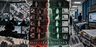 AI in Gaza: The Machine Hasn’t Gone Rogue It Is Doing Exactly What It Is Told Dystopian-Data-Grid_-War-and-Healthcare