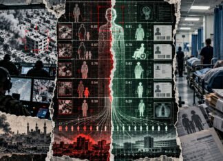 AI in Gaza: The Machine Hasn’t Gone Rogue It Is Doing Exactly What It Is Told Dystopian-Data-Grid_-War-and-Healthcare