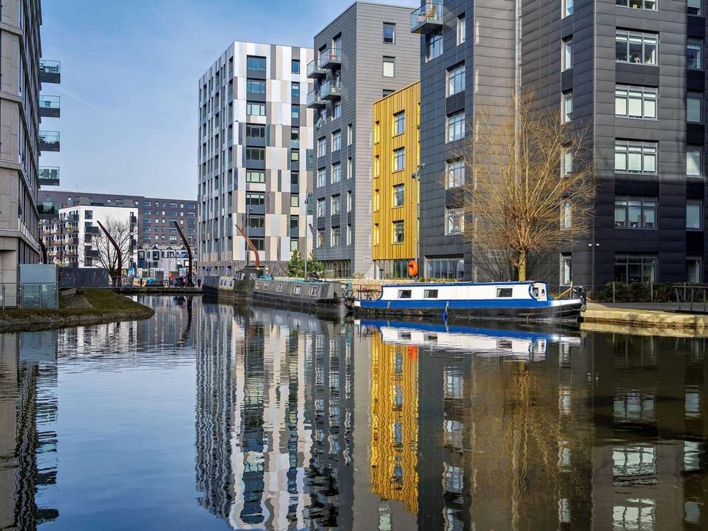 Andy Burnham housing fund context: modern residential redevelopment in New Islington