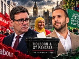 Holborn By-Election: Can Burnham Win a Divided Left? Burnham Holborn By-election